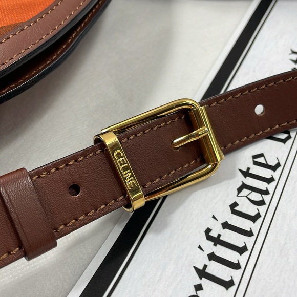 Authentic Celine canvas and leather Crossbody bag with COA - Picture 3 of 14